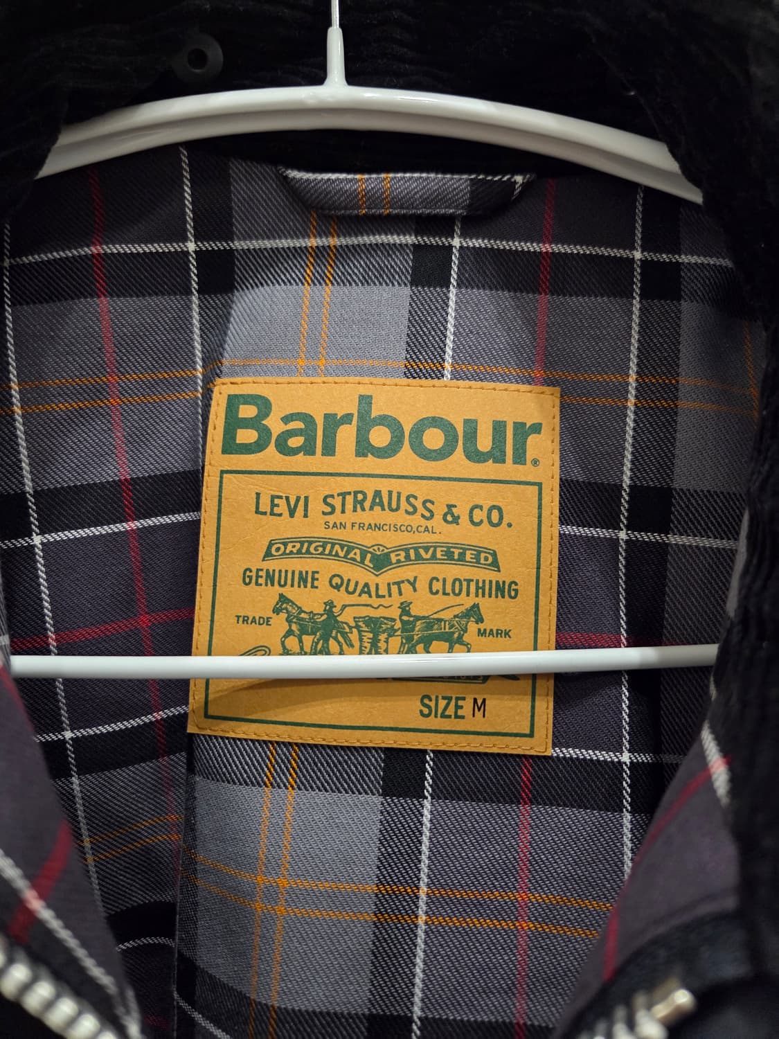 급처) 리바이스 x 바버 콜라보 오버사이즈 비데일 자켓 상품이미지3