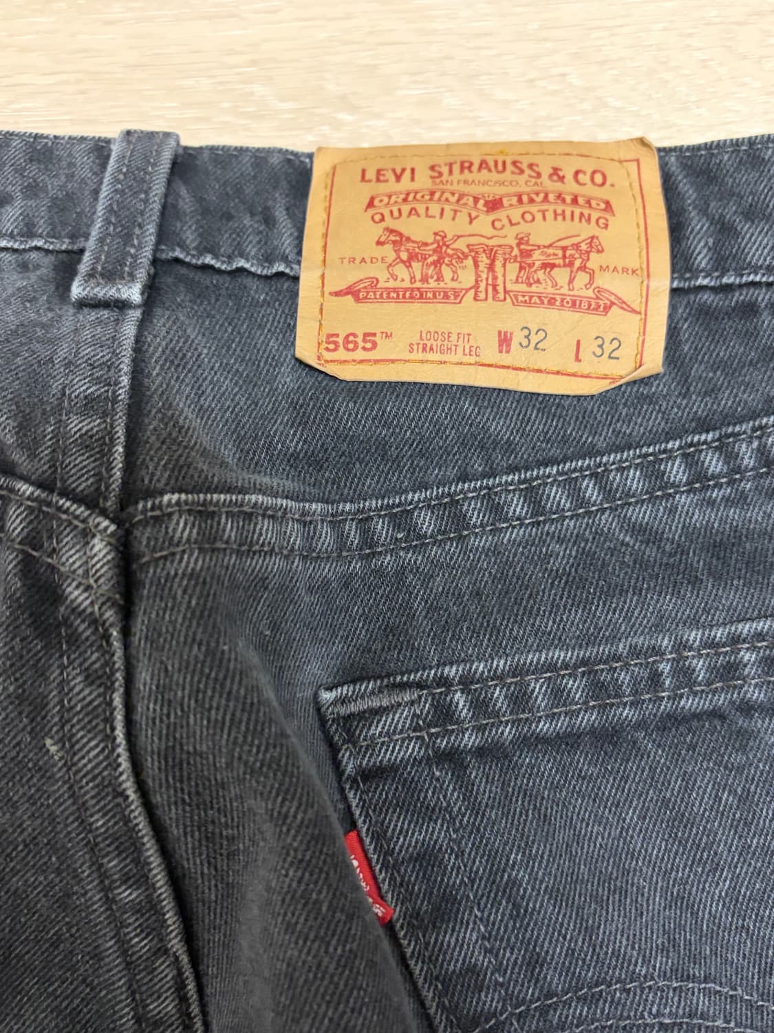 90s 빈티지 리바이스 565BLK made in usa🇺🇸32x32 상품이미지3