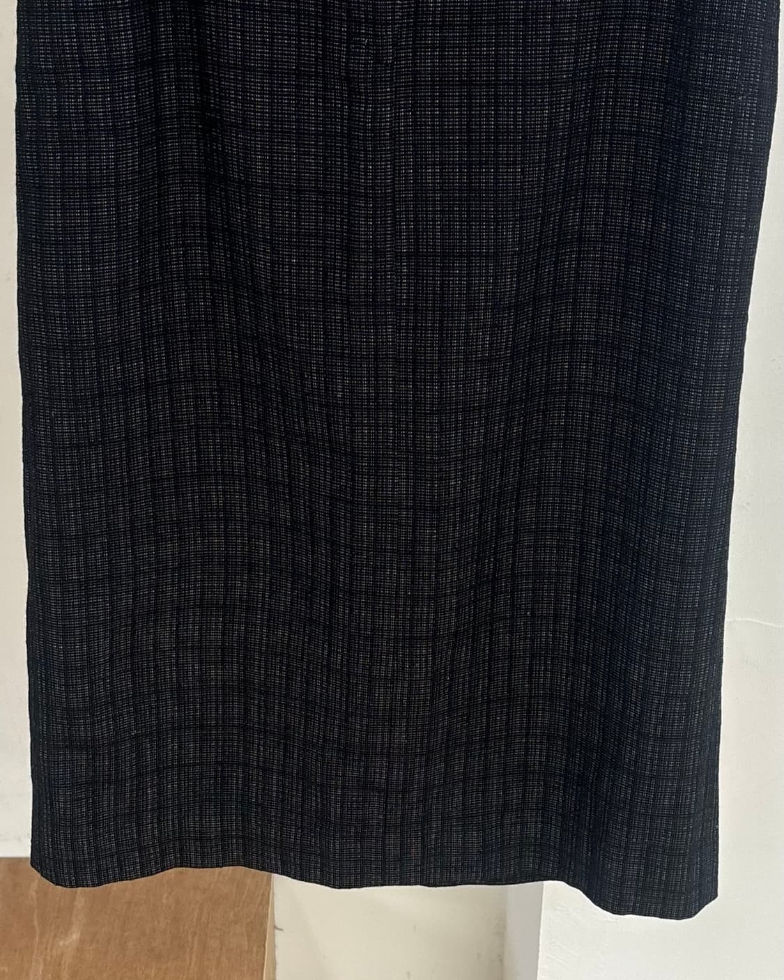 드리스반노튼 체크 패턴 미디 트위드 스커트 상품이미지3