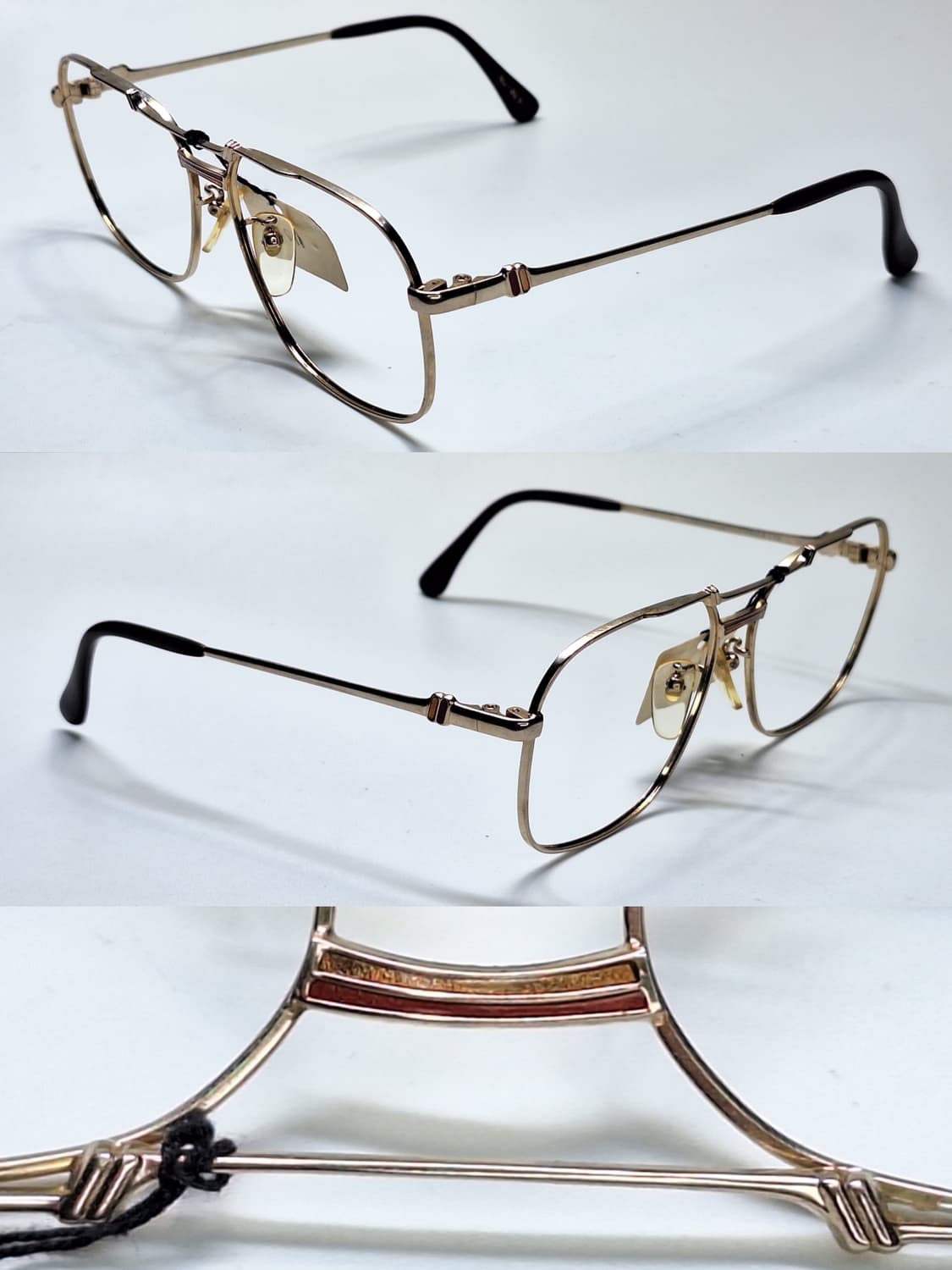 80s 일본제 빈티지 데드스톡 미사용/D-PAT-P 웰링턴 투브릿지 안경 상품이미지7