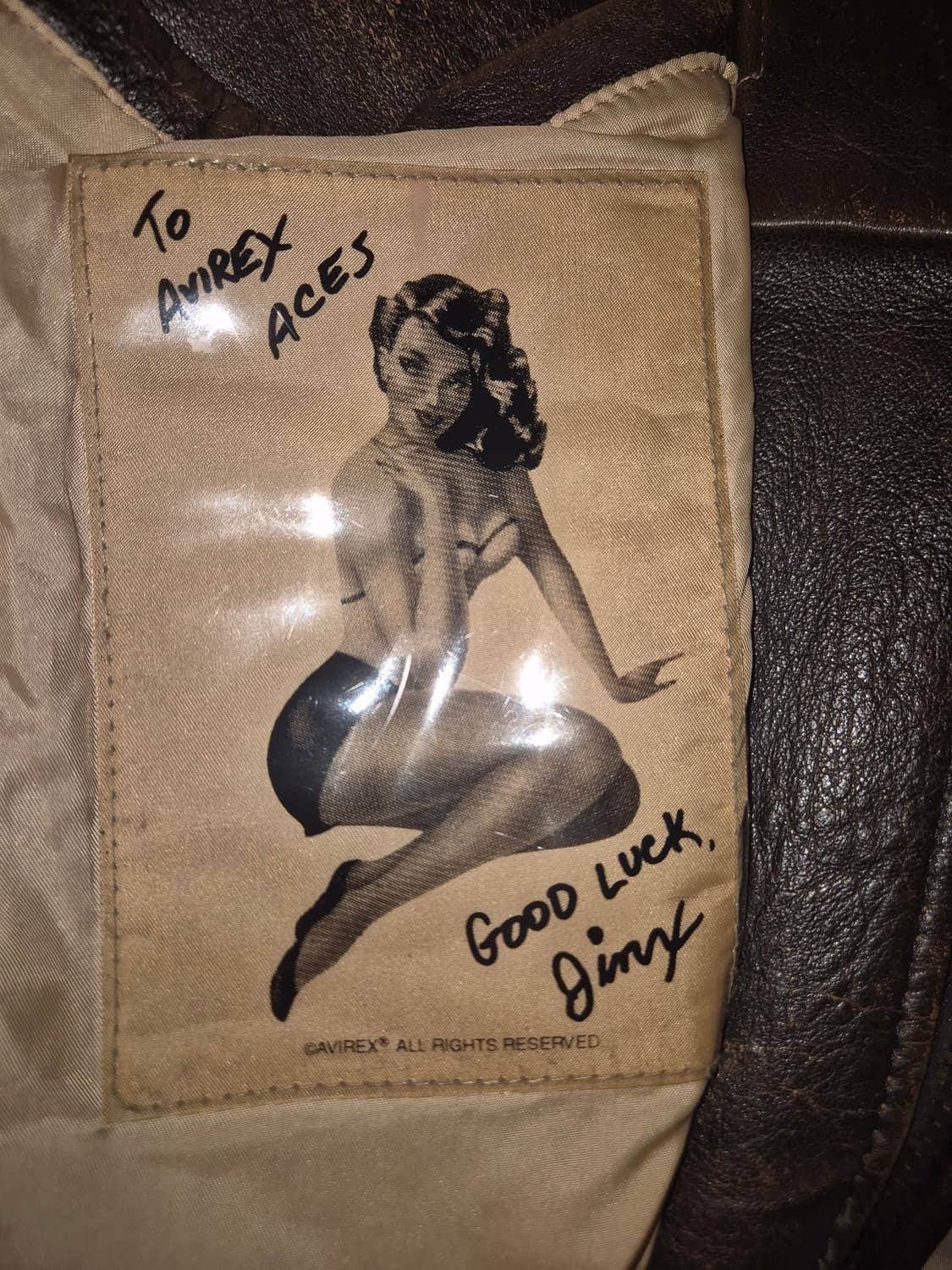 80s - 90s 아비렉스 A-2 가죽 항공점퍼 상품이미지9