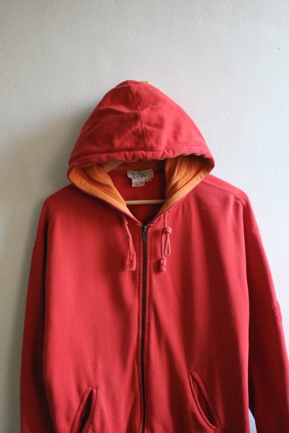 80s 구찌 블랭크 후드 집업 상품이미지5