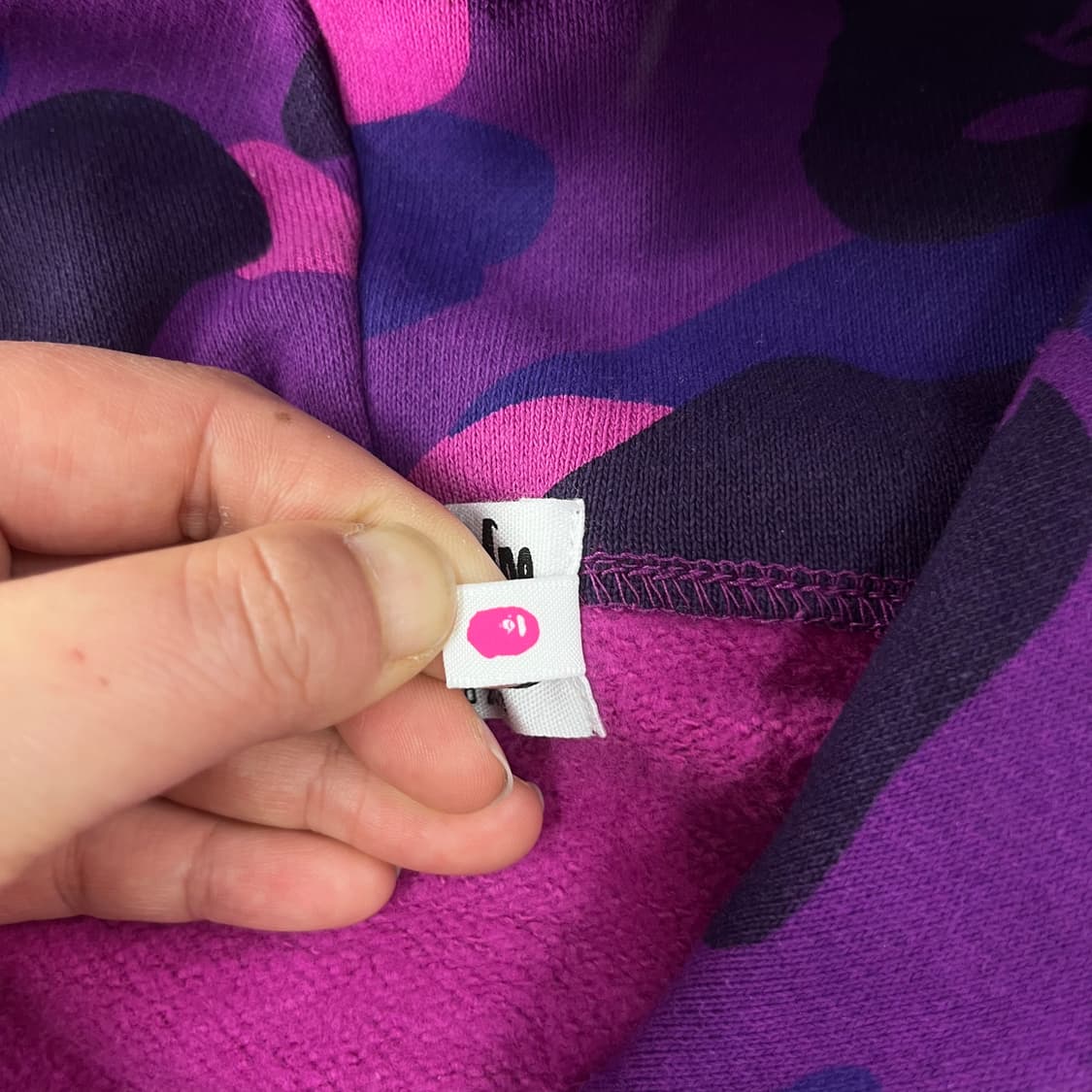 90 베이프 샤크 퍼플 카모 샤크 후드집업 상품이미지5