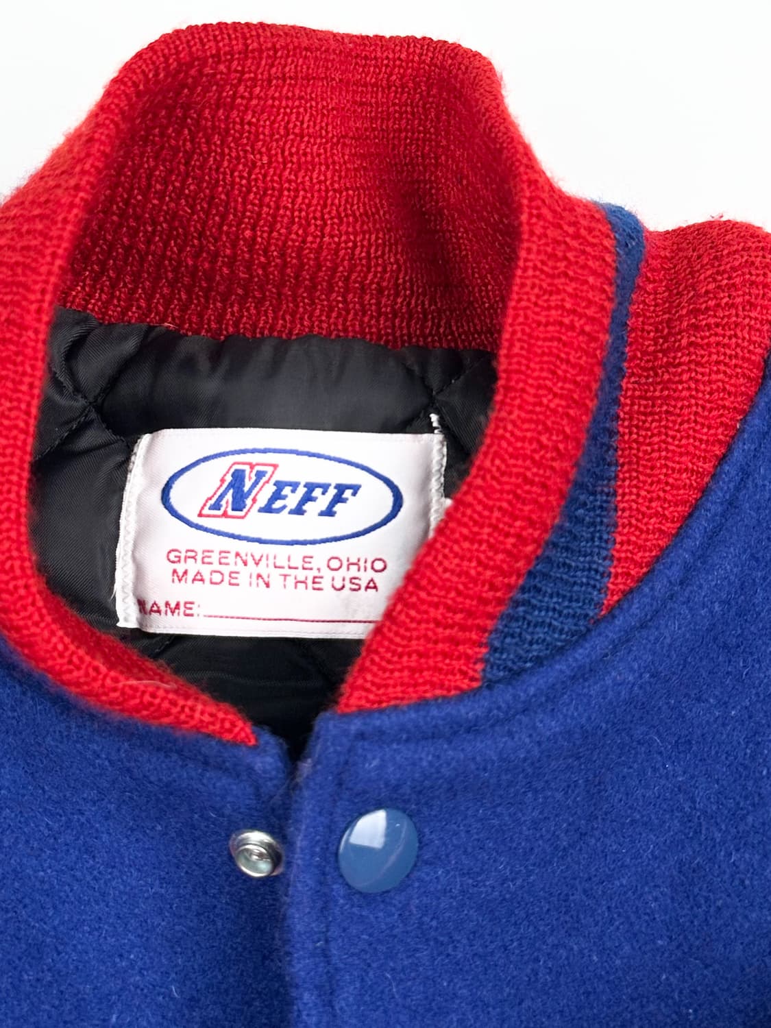 레드 블루 레더 바시티 자켓 상품이미지5