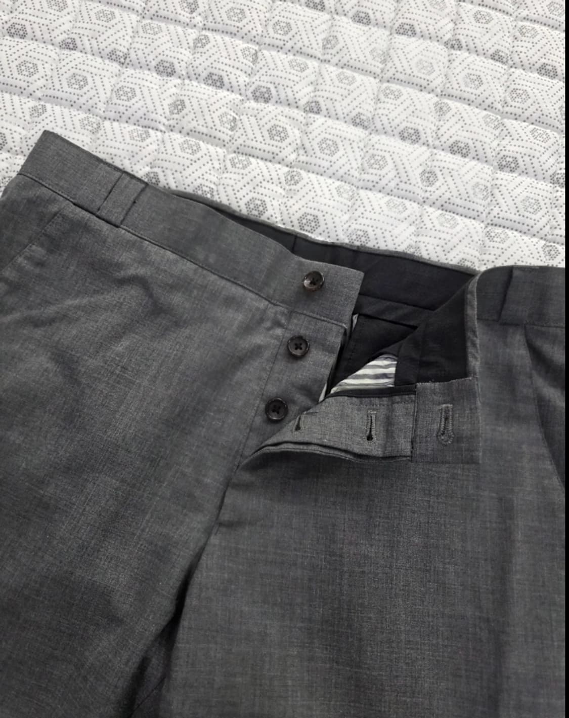 톰브라운 삼색탭 그레이 울 슬렉스 사이즈 1 상품이미지6