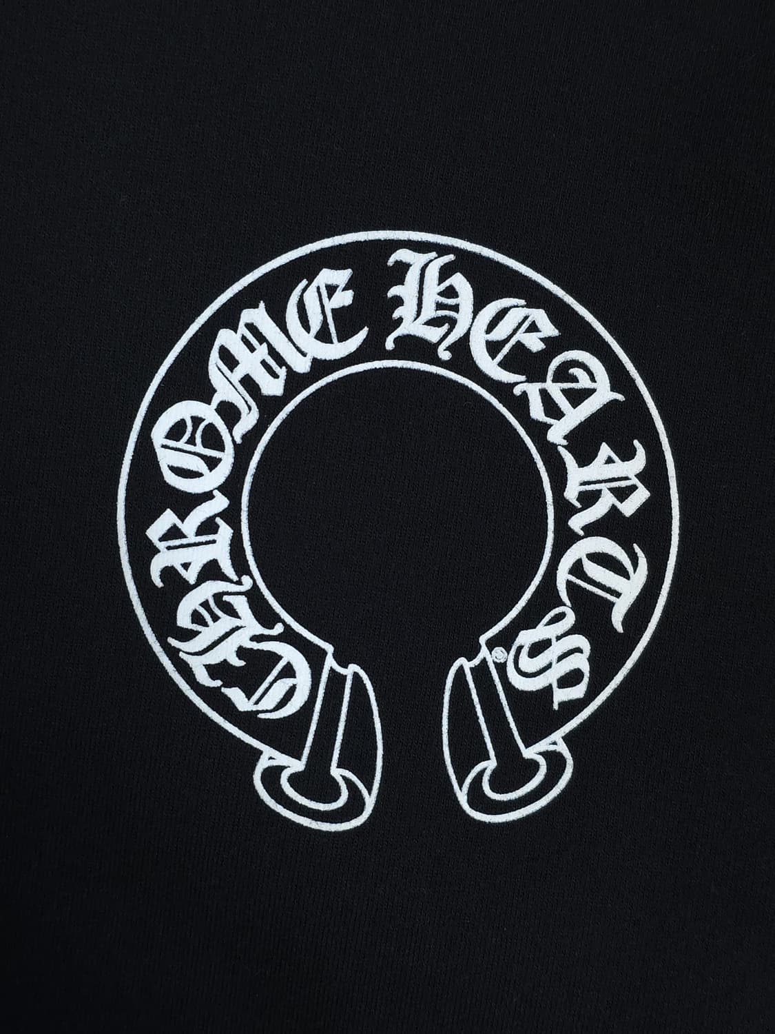 [XL] 크롬하츠 홀스슈 플로랄 후드 블랙 상품이미지4