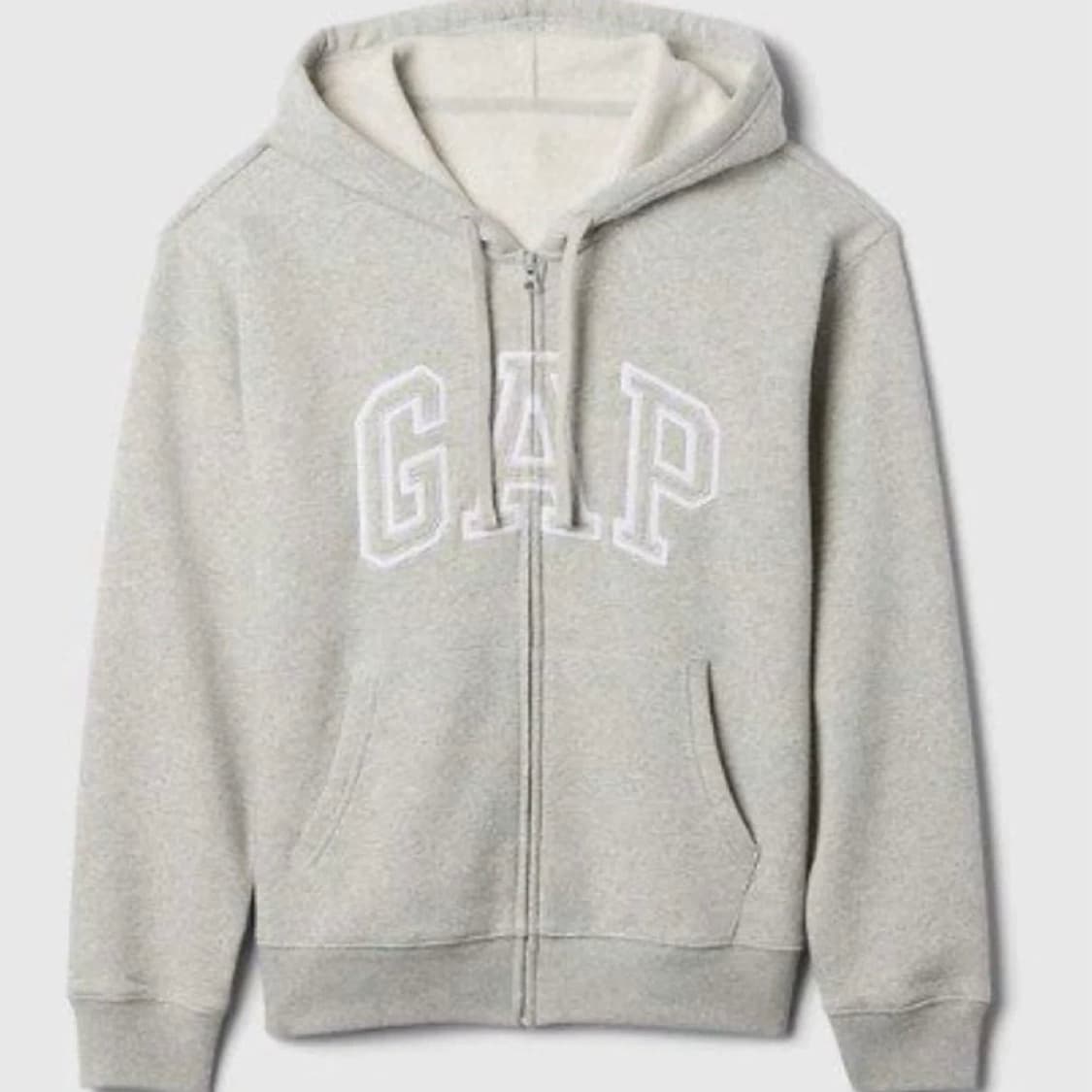 새상품 갭 여성 로고 후드집업 여성용 그레이 S 상품이미지1