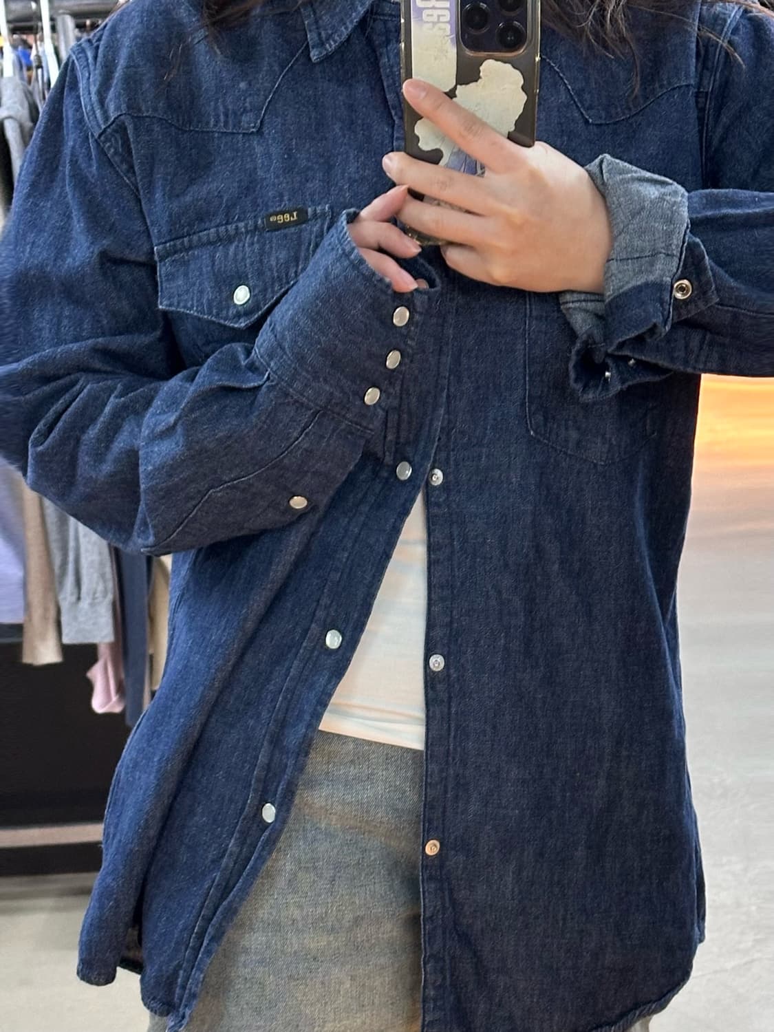 LEE 데님 웨스턴셔츠 상품이미지1