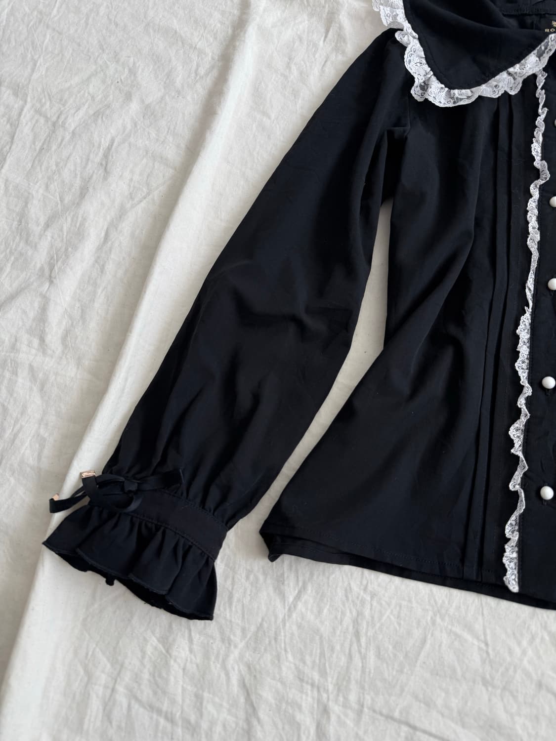 로지타 고스 로리 블랙 블라우스 상품이미지2