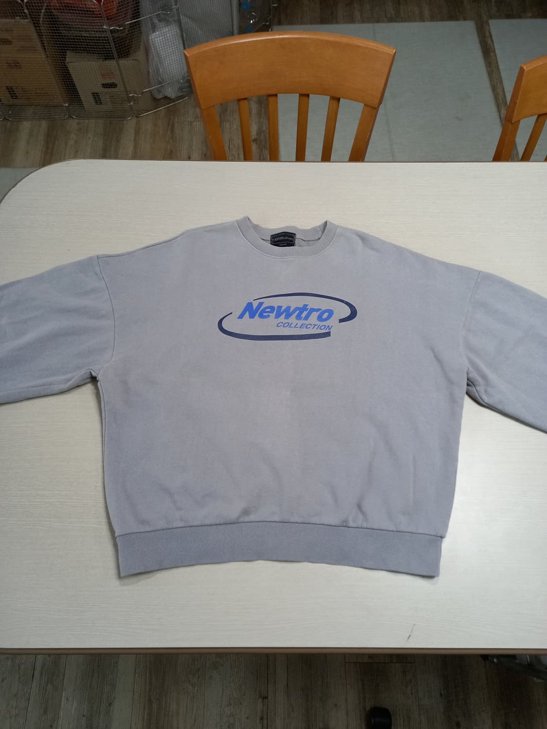 L100 Newtro collection 헤비 맨투맨 그레이 L-684 상품이미지1