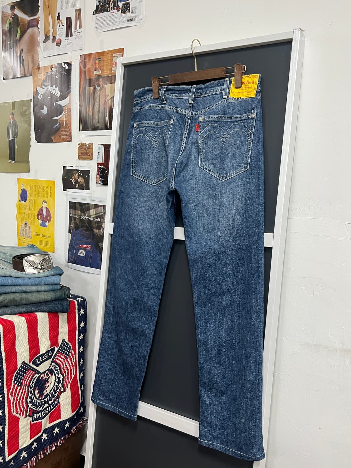 Levis Red 리바이스 레드 505 레귤러 스트레이트 데님 팬츠 상품이미지1