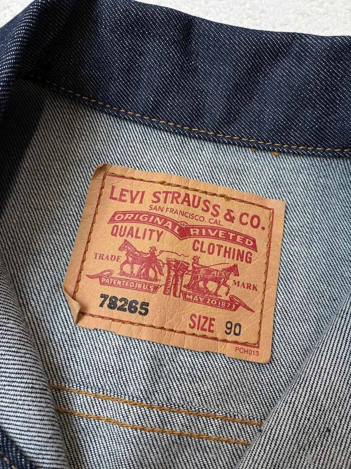 리바이스 00's 생지 데님 트러커 자켓 PN6111 상품이미지9