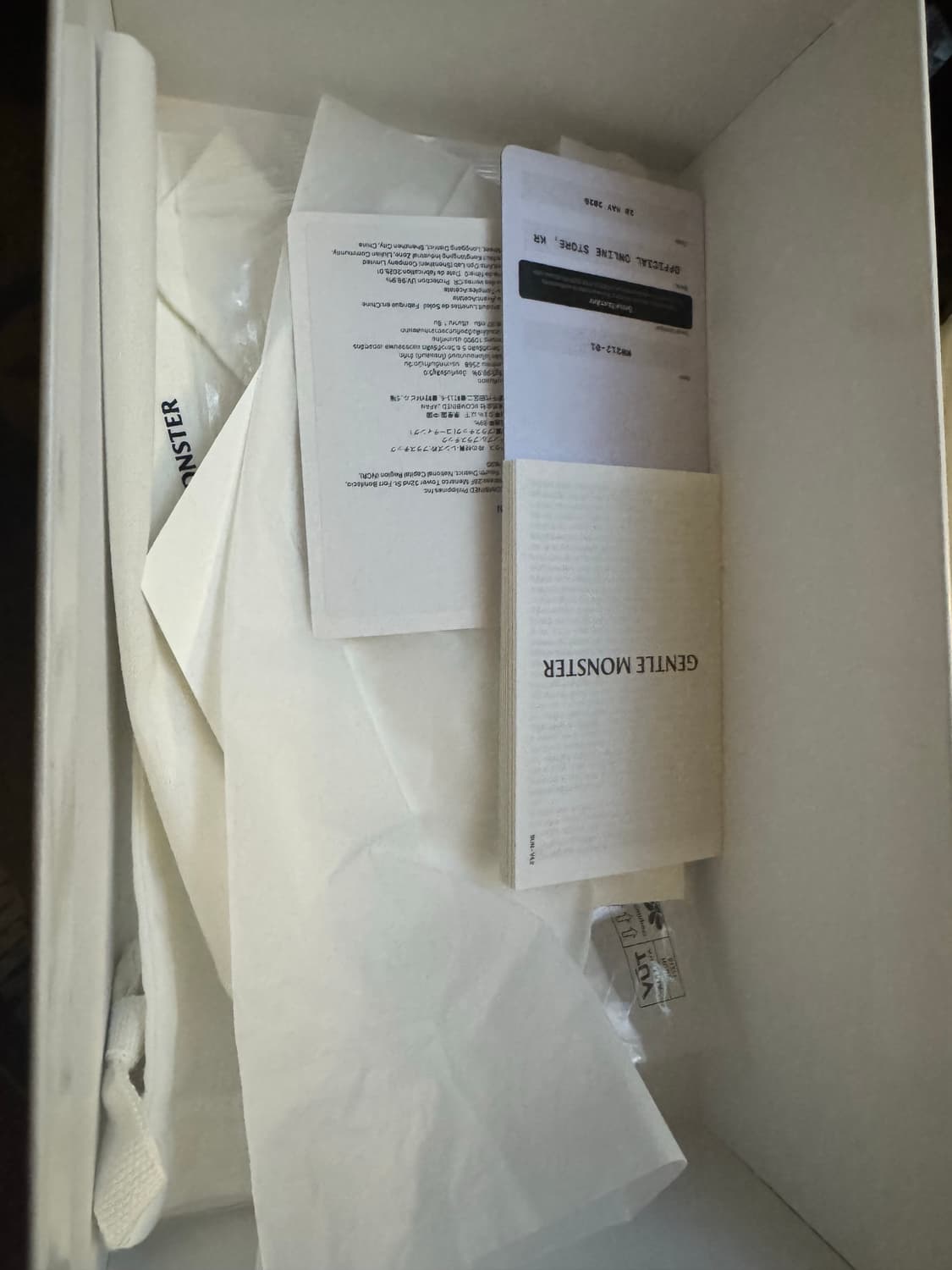 젠틀몬스터X메종 마르지엘라 MM212 블랙 클리어 상품이미지3