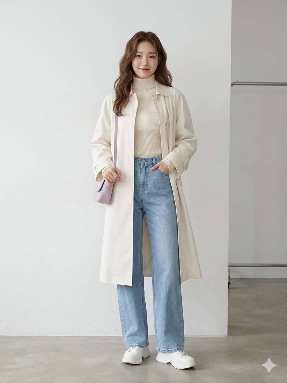 Burberrys 버버리 빈티지 싱글 맥코트 크림 상품이미지1