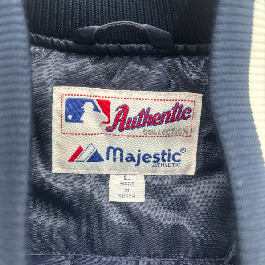 마제스틱 뉴욕 양키스 네이비 바시티 자켓 L 상품이미지7