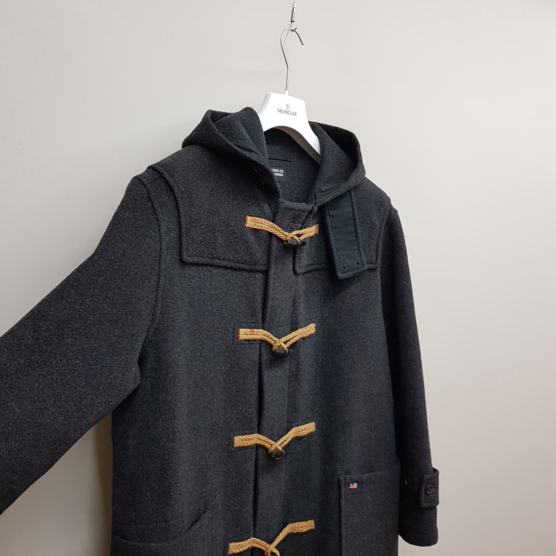 폴로진스 울소재 더플 롱코트 100사이즈 상품이미지3