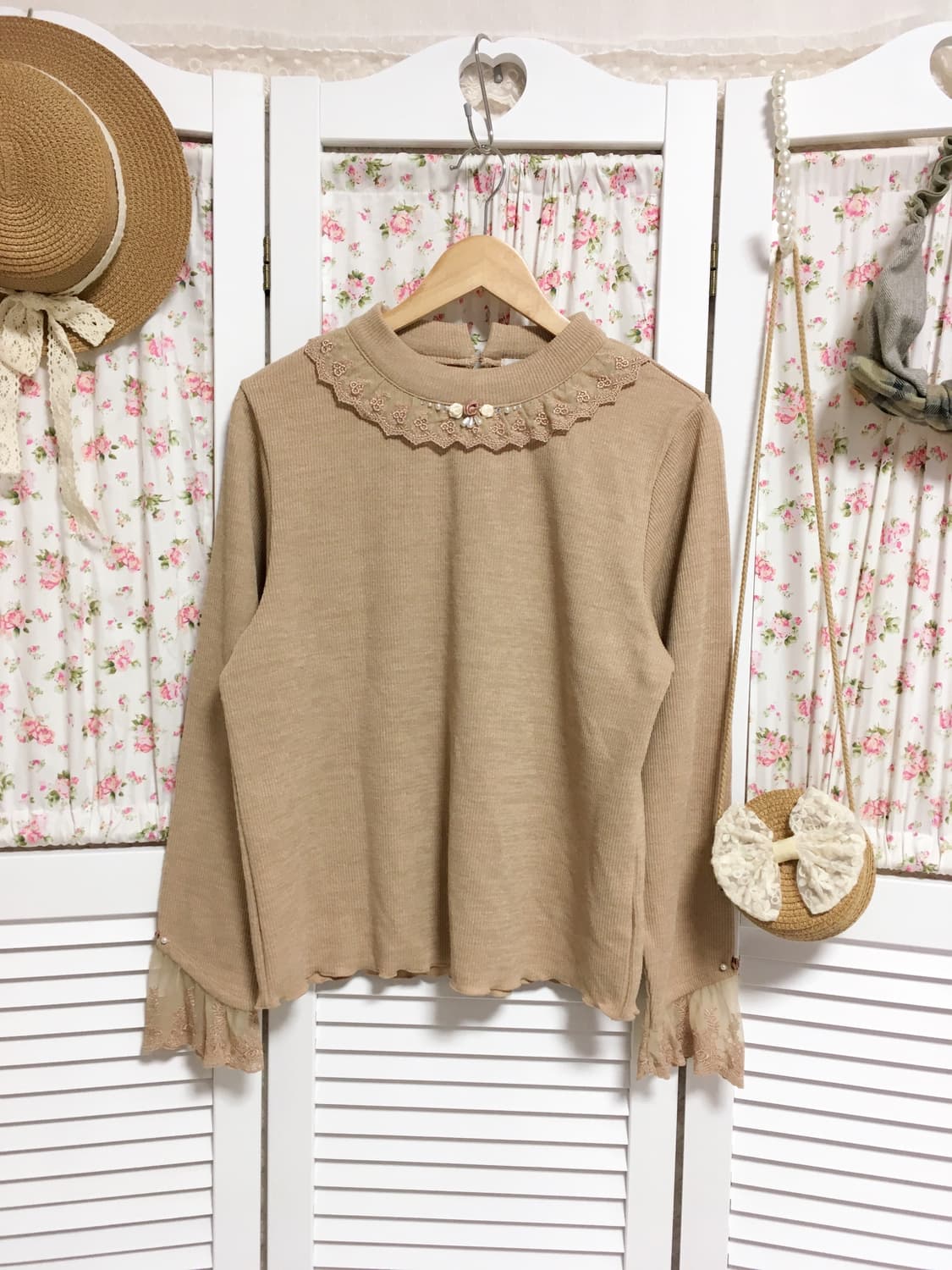 빈티지 엑시즈팝 로즈 슬리브 상품이미지1