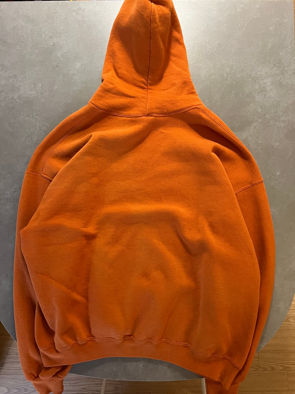 90s 러셀 빈티지 후드 오렌지 XXL 상품이미지4