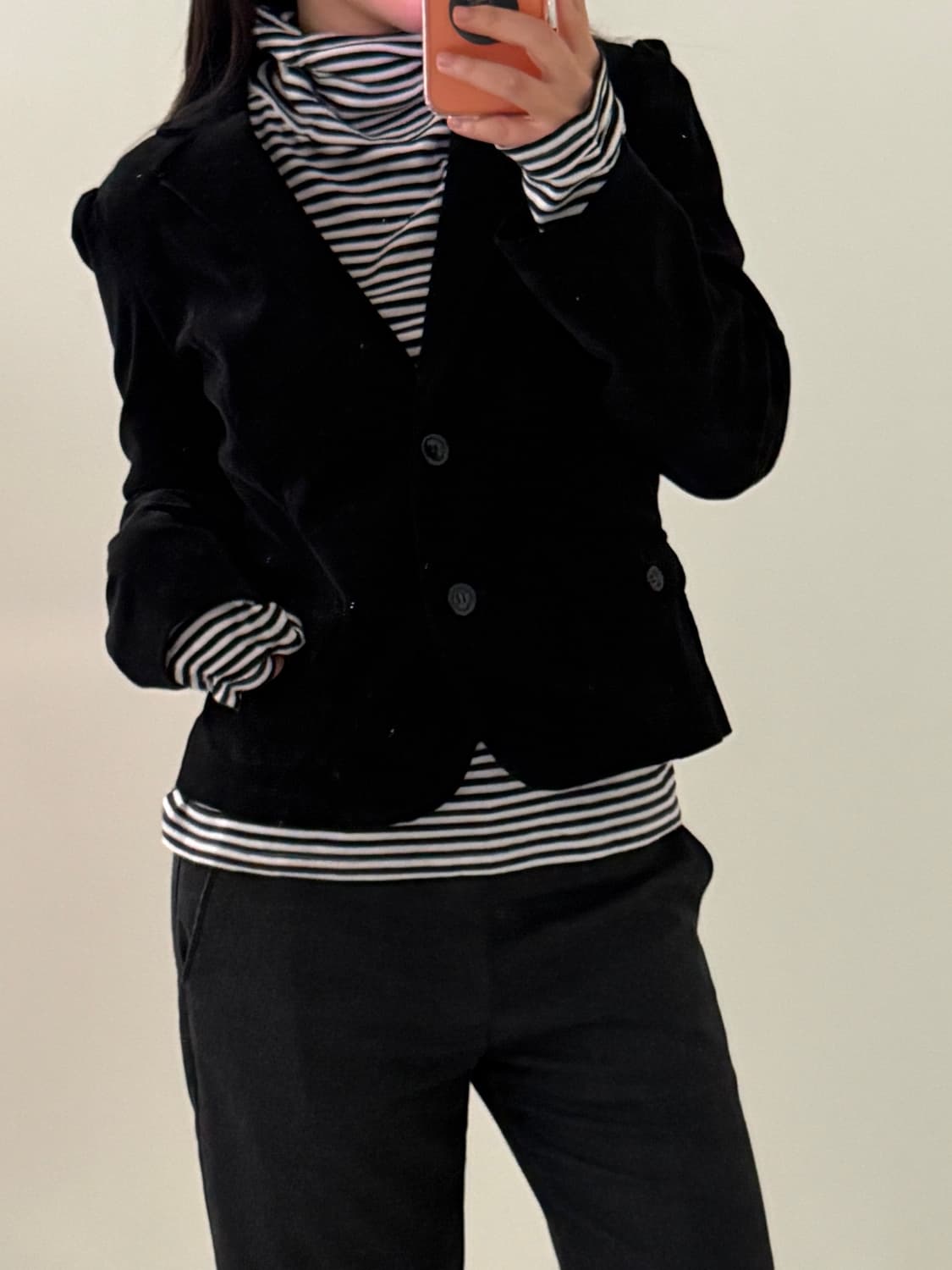 일본빈티지 블랙 코듀로이 숏자켓 상품이미지5