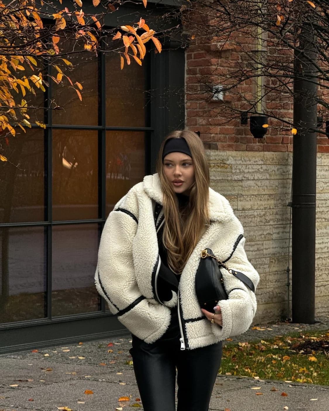 자라 에코파 시어링 바이커 점퍼 무스탕 상품이미지4