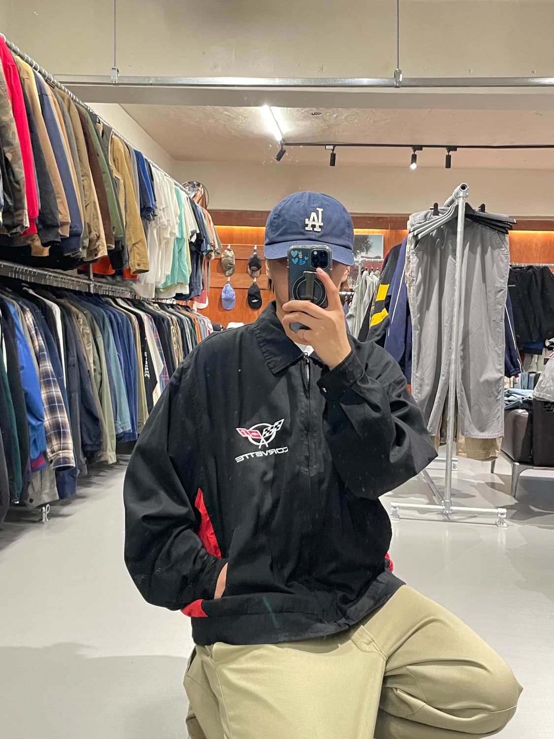 빈티지 콜벳 레이싱 바람막이 자켓  상품이미지3
