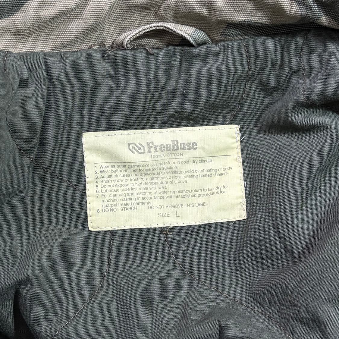 FreeBase 카모플라쥬 밀리터리 자켓(L) 상품이미지6