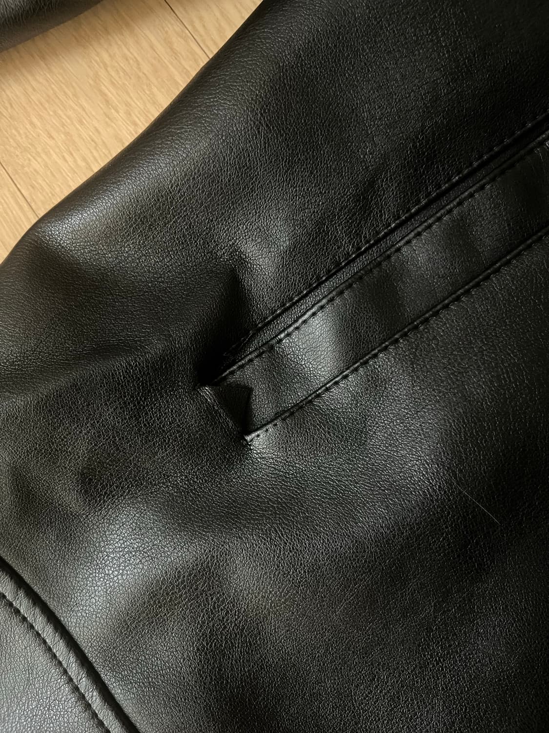 오버핏 투웨이 가죽자켓 상품이미지3