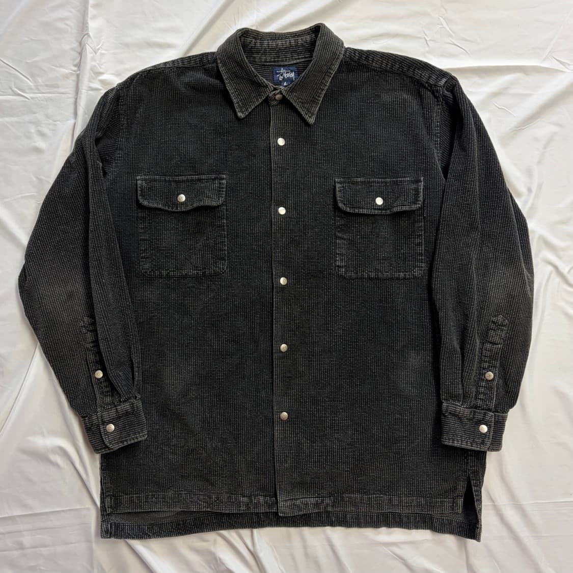 90s usa 올드 스투시 코듀로이 셔츠 상품이미지1