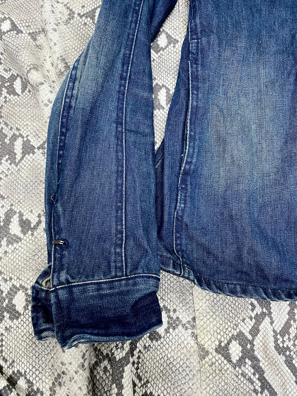 [Schlussel]Blue Washed Slim Fit Jacket 상품이미지5