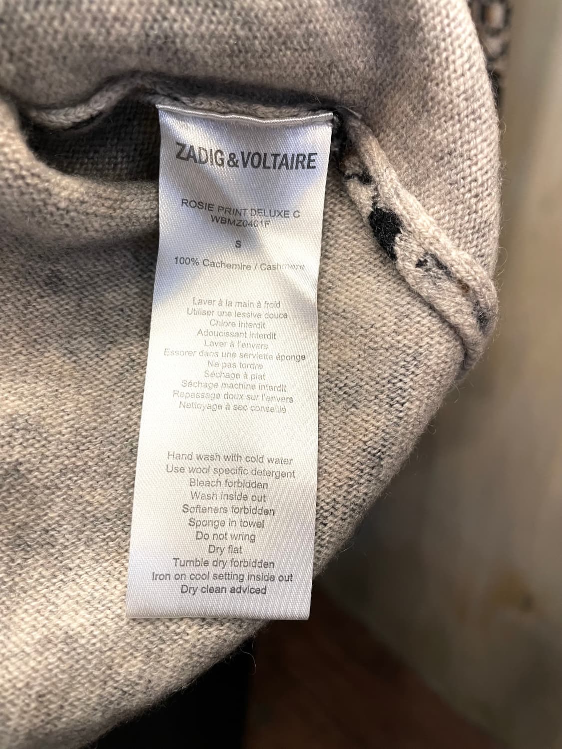 자딕앤 볼테르 100%캐시미어 미니 원피스  상품이미지10