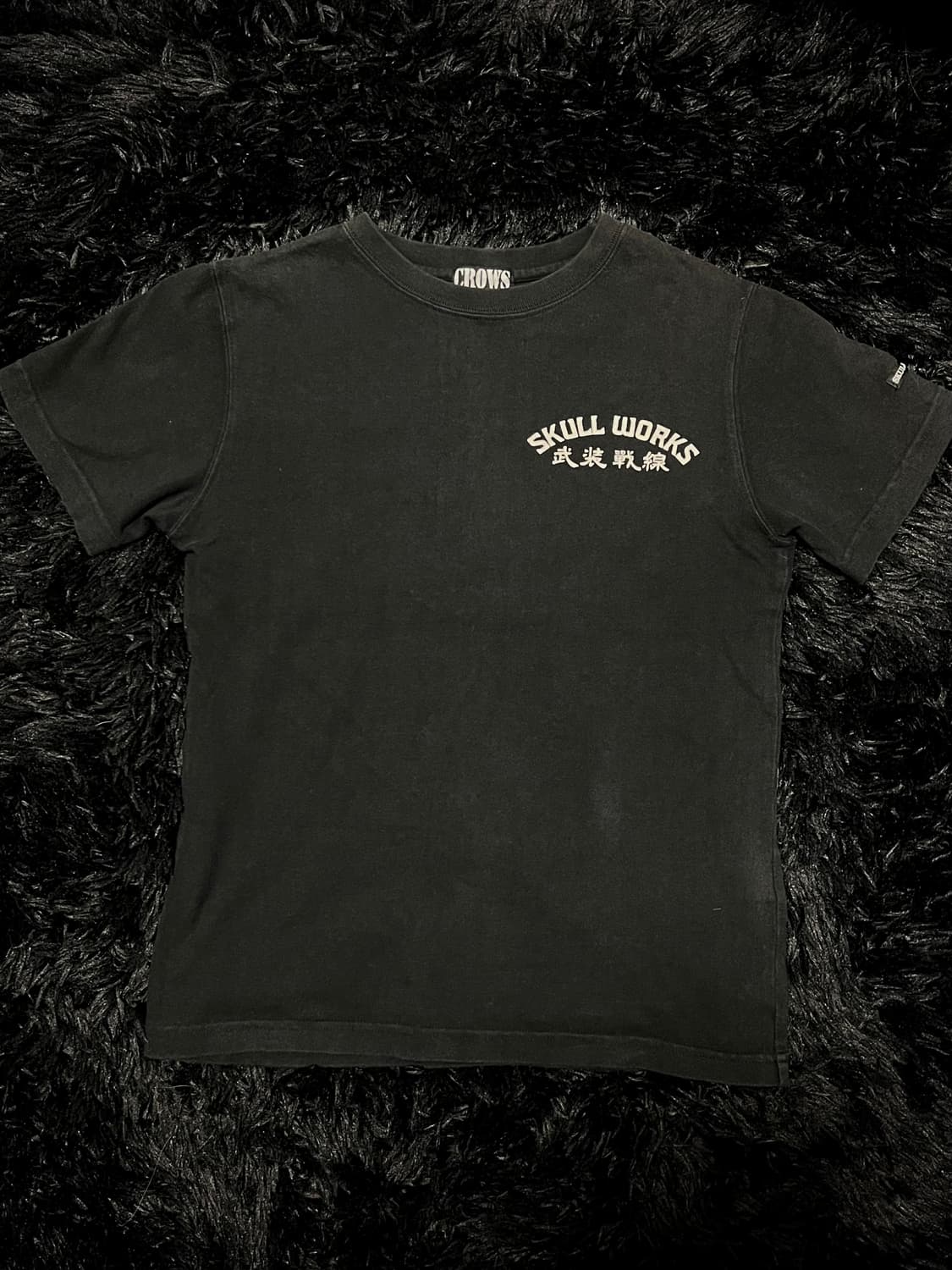 crows 무장전선 skull works 자수 반팔 상품이미지3