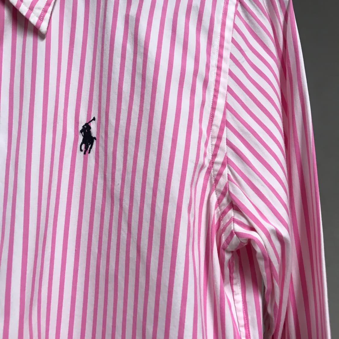 폴로 랄프로렌 스트라이프 셔츠 핑크 6(W) 상품이미지4