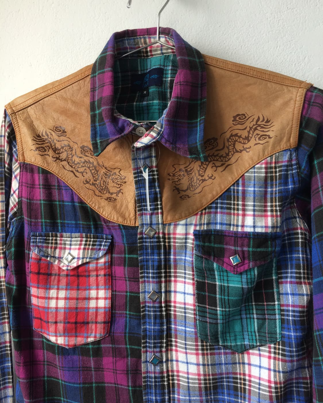 Western mood check pattern shirt 상품이미지4