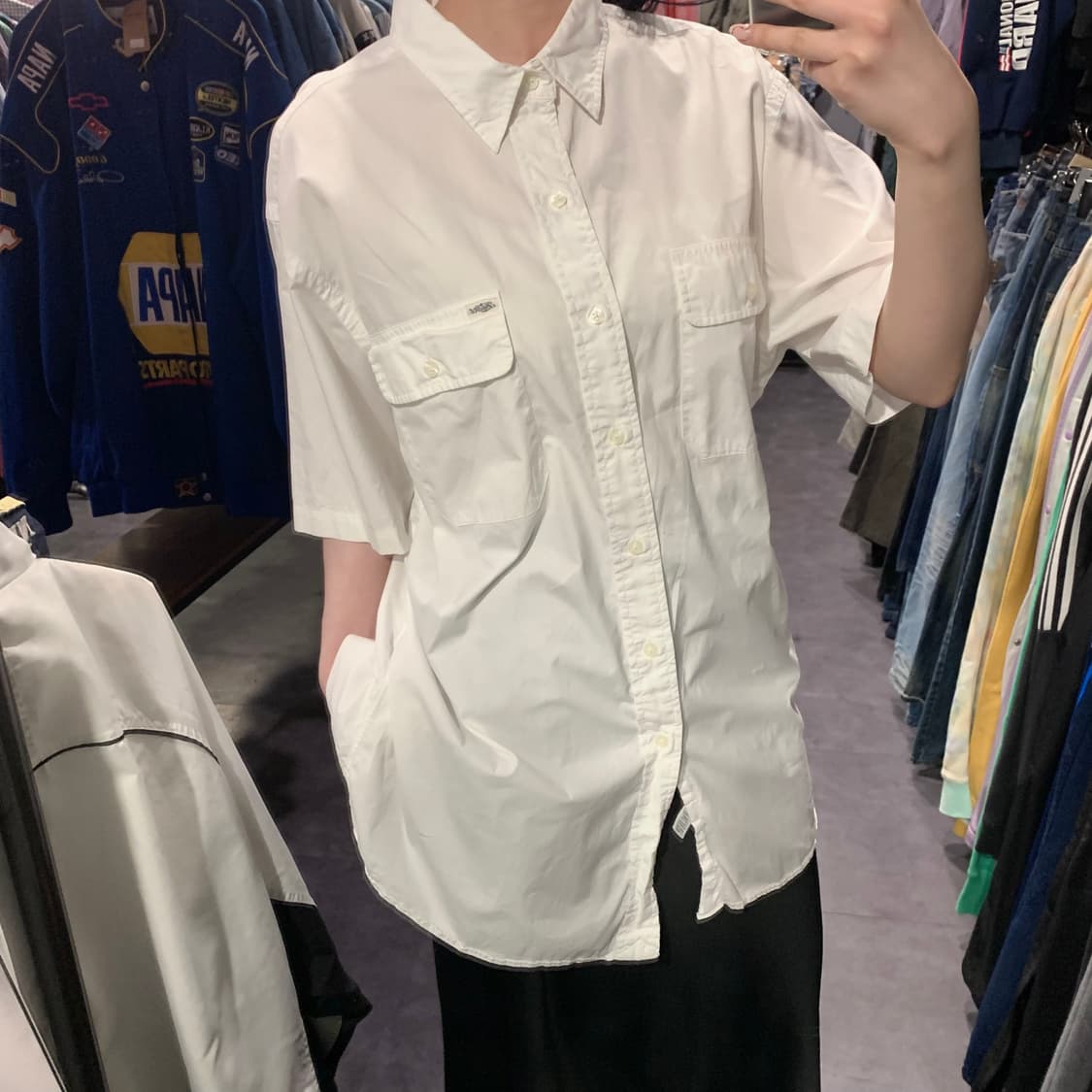 [IM] 폴로 랄프로렌 반팔 투포켓 셔츠 화이트 상품이미지4