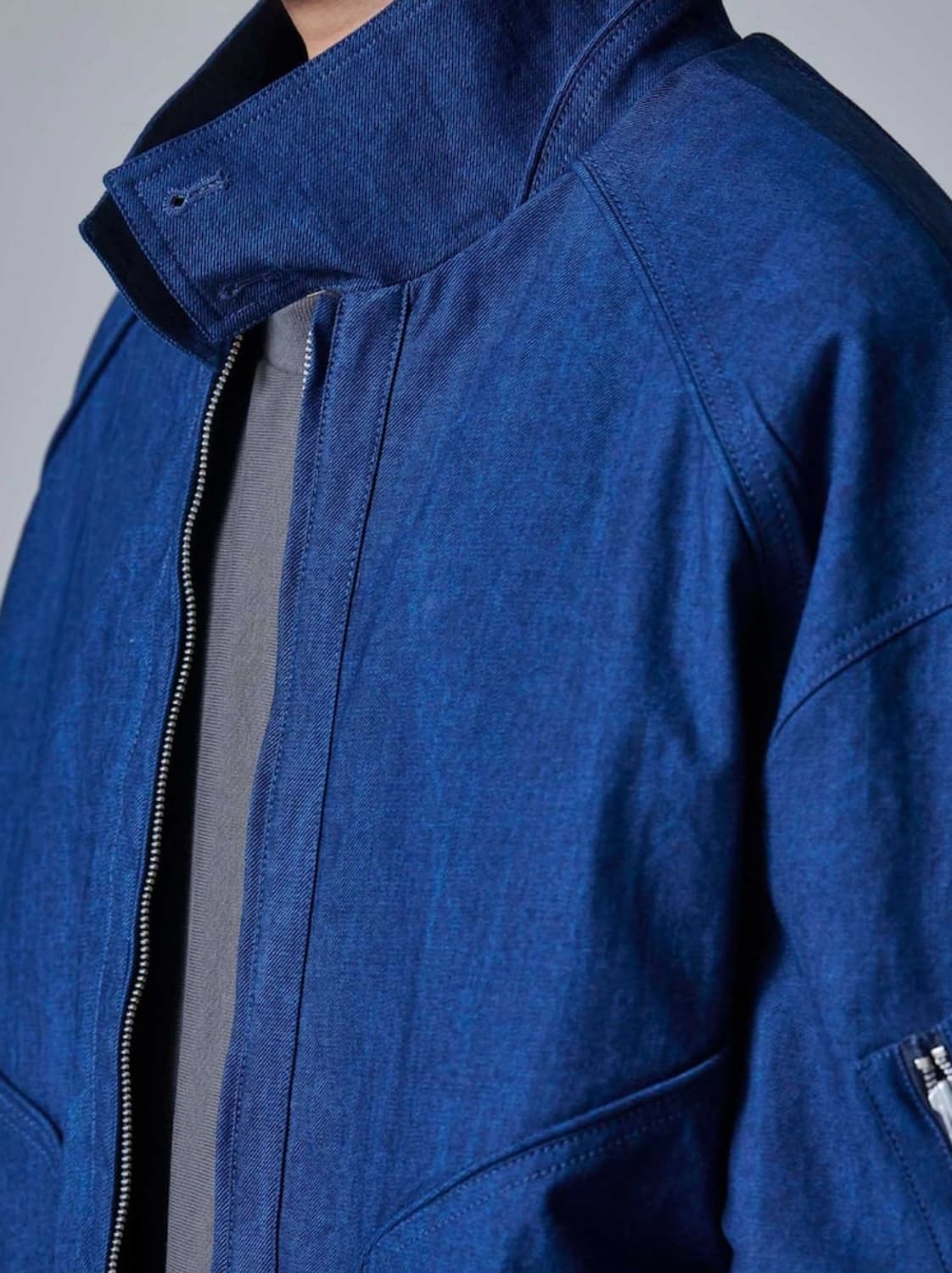 준지 24FW 블루 데님 마원 점퍼 상품이미지5