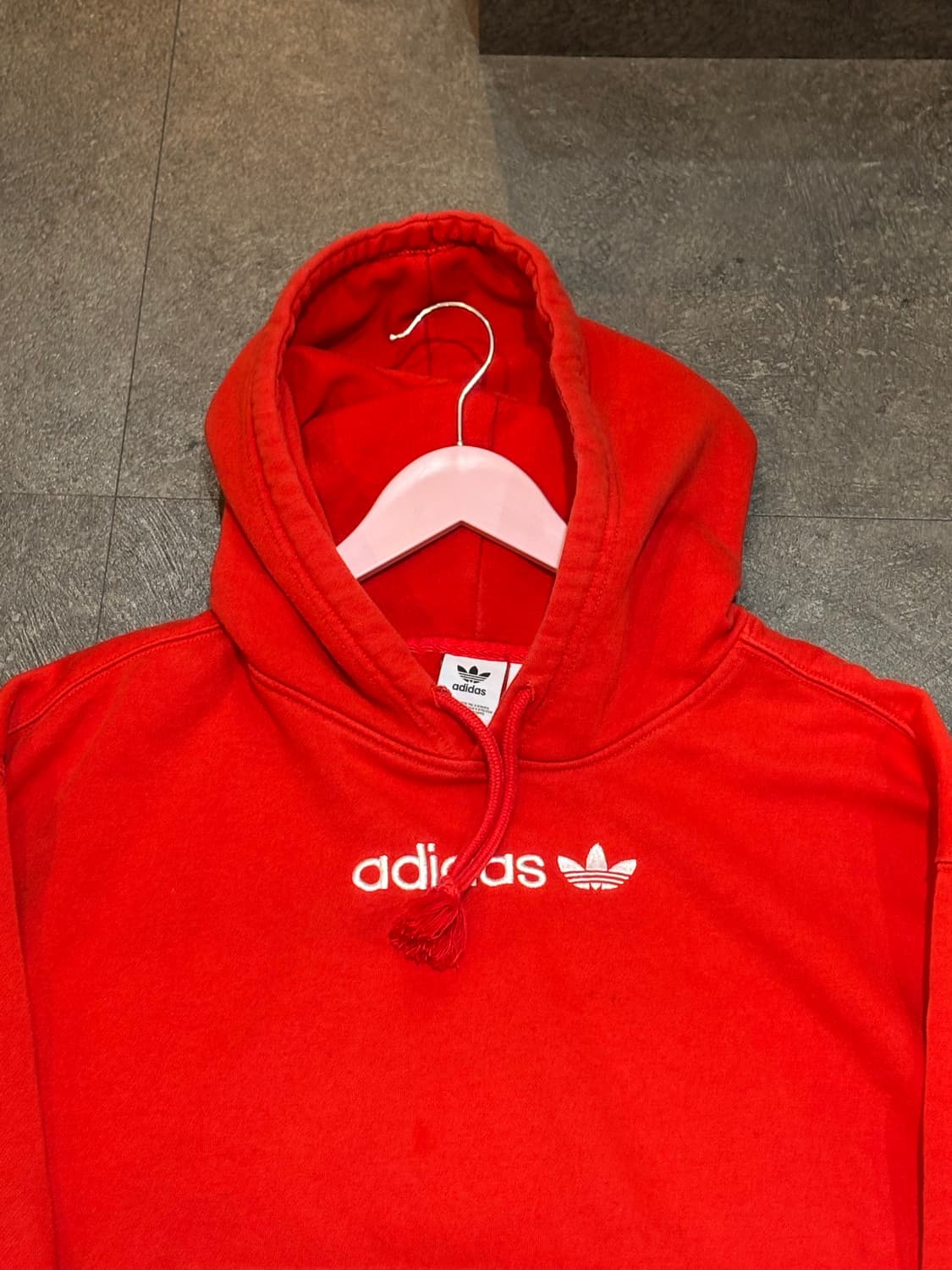 아디다스 후드티 레드 S 상품이미지4
