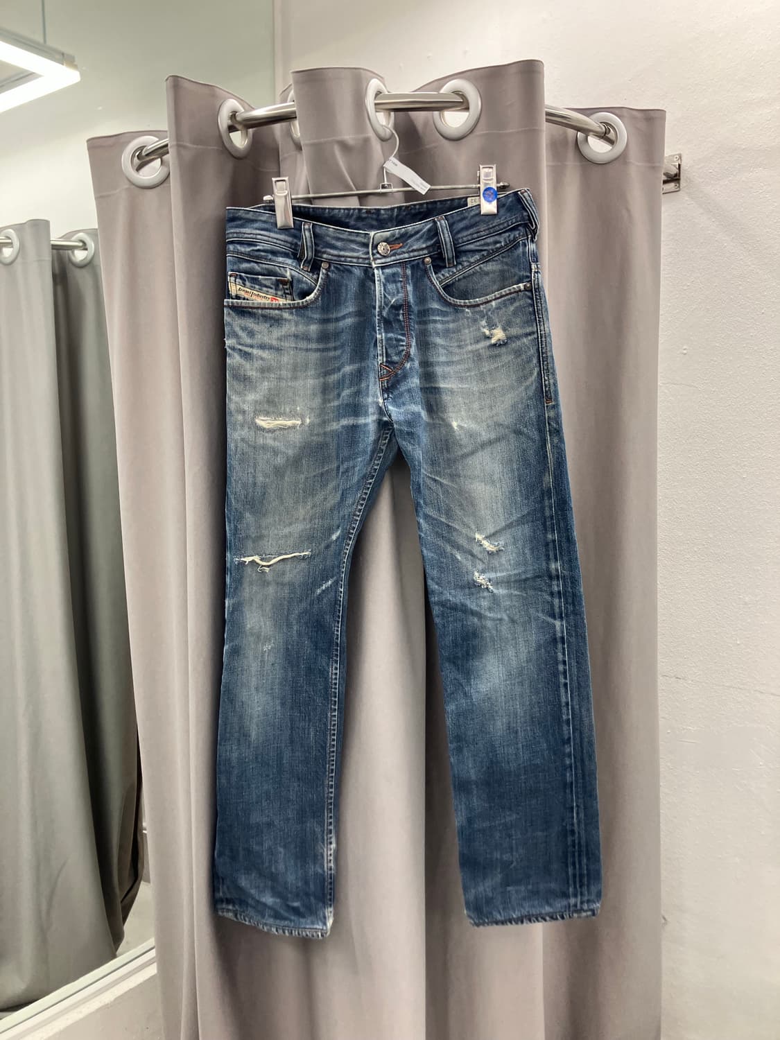 디젤 입체포켓 디스트로이드 워싱 데님진 상품이미지2