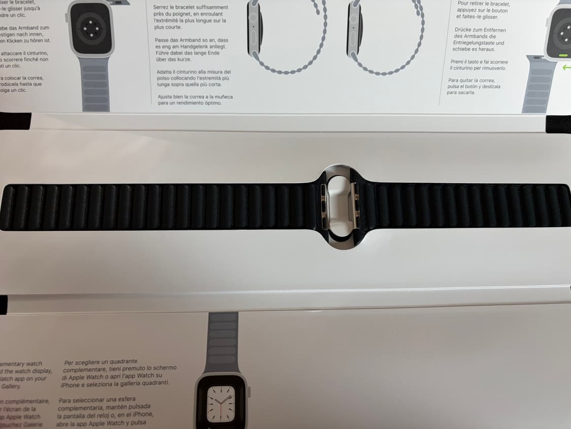 애플워치 44/45/46mm 정품 가죽링크, 스페이스블랙 밀레니즈루프 상품이미지2