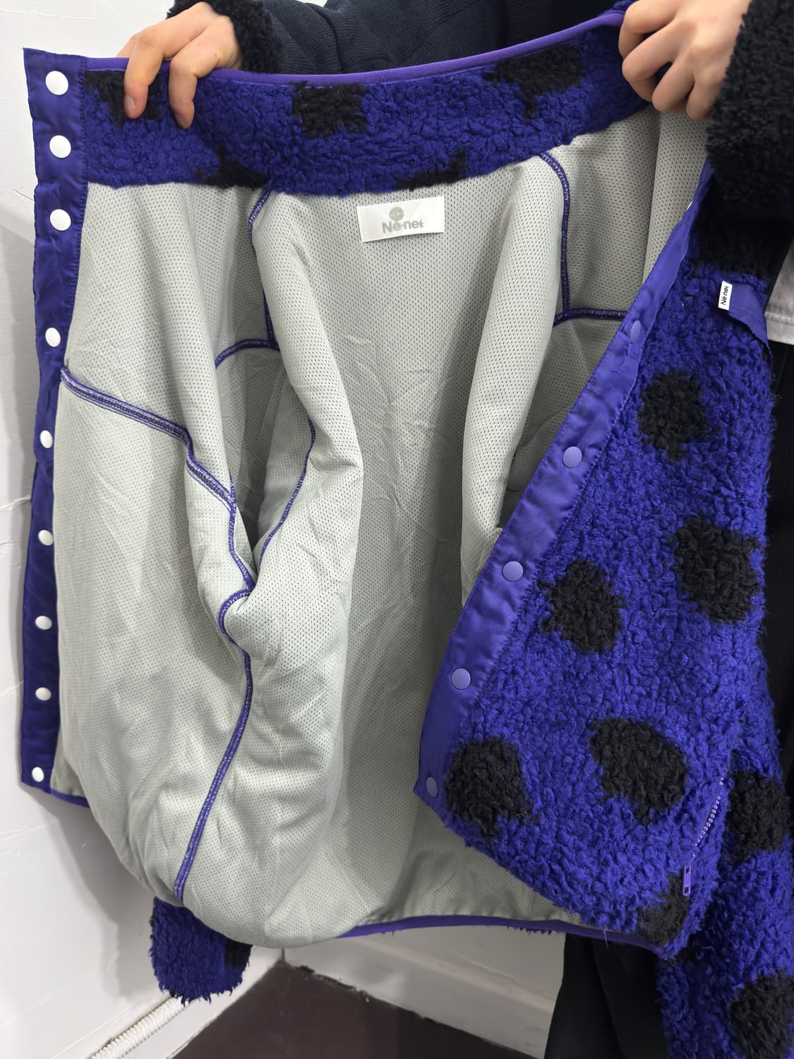 ne-net cat pattern fleece zipup 상품이미지6