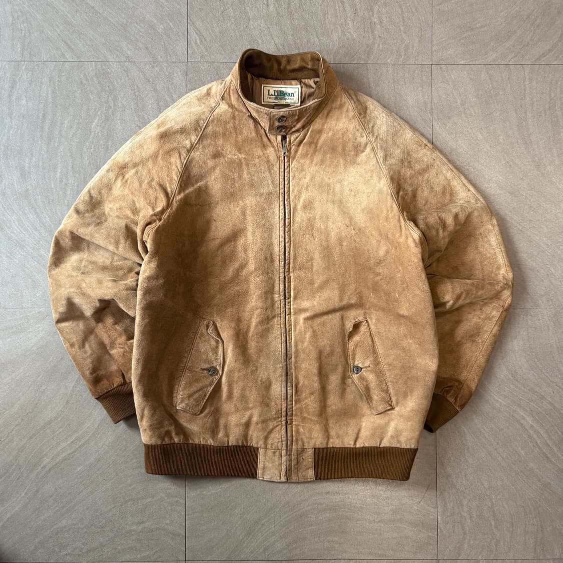 90s L.L.bean 90년대 엘엘빈 미국 생산 스웨이드 바라쿠다 자켓 상품이미지1