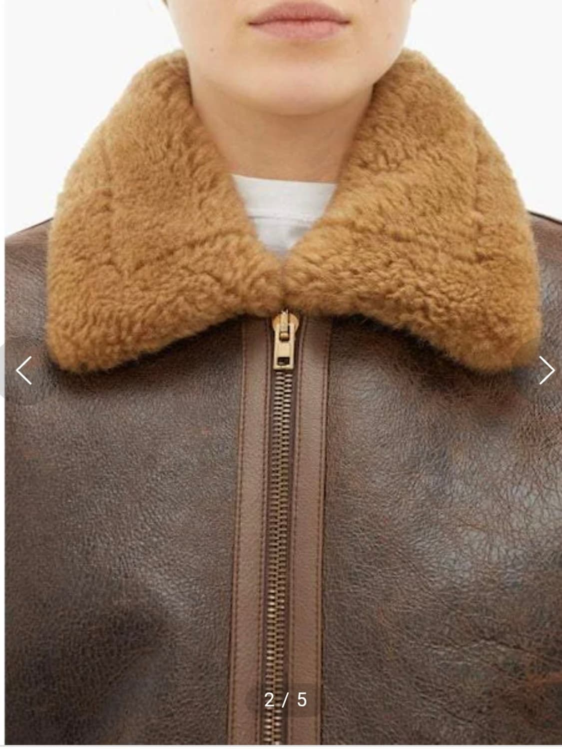 [xs] 베트멍 아나키 무스탕 자켓 브라운 상품이미지2