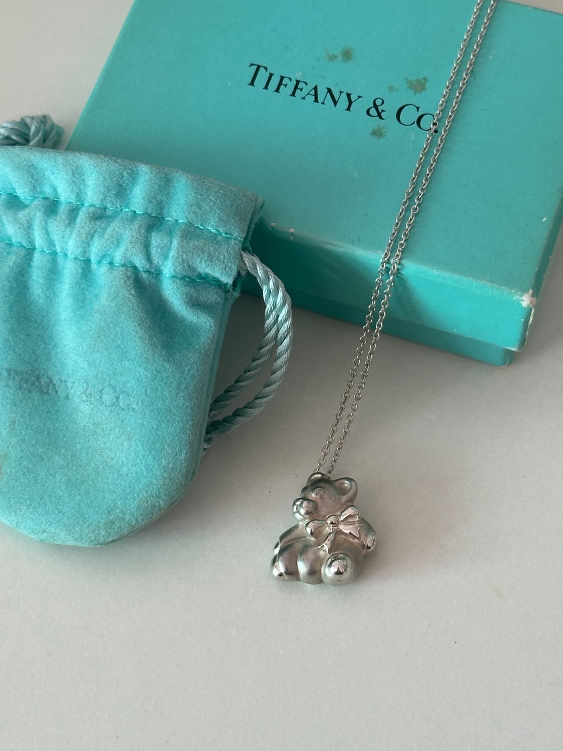 Tiffany & Co. Teddy Bear 925Silver Neckl 상품이미지2