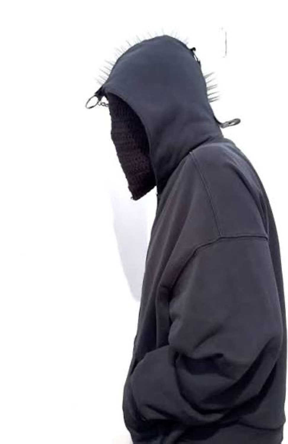 WE11DONE MOHAWK SPIKE DETAIL HOODIE ZIP 상품이미지3