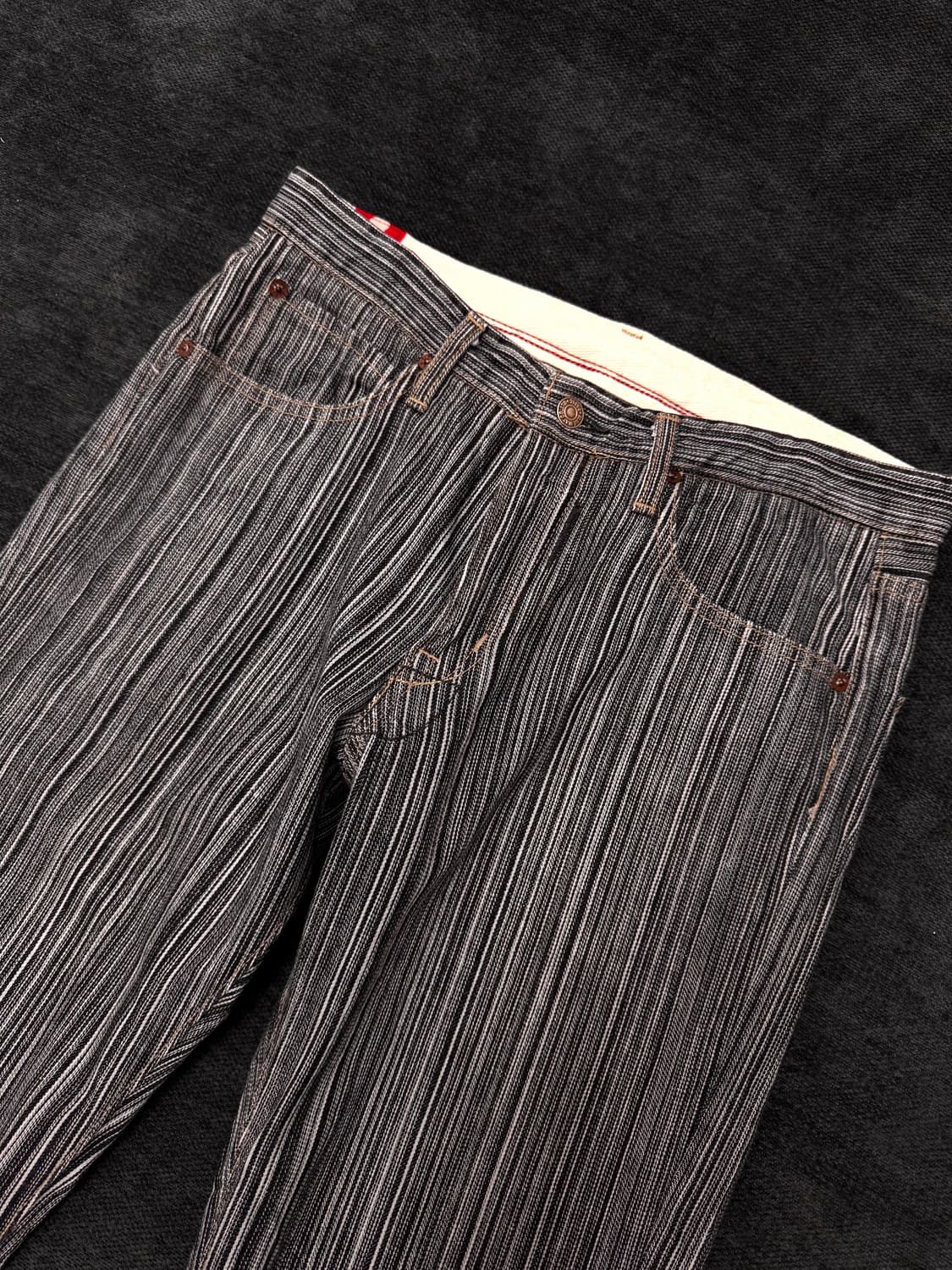 blue way 스트라이프 인디고 데님 팬츠 상품이미지2