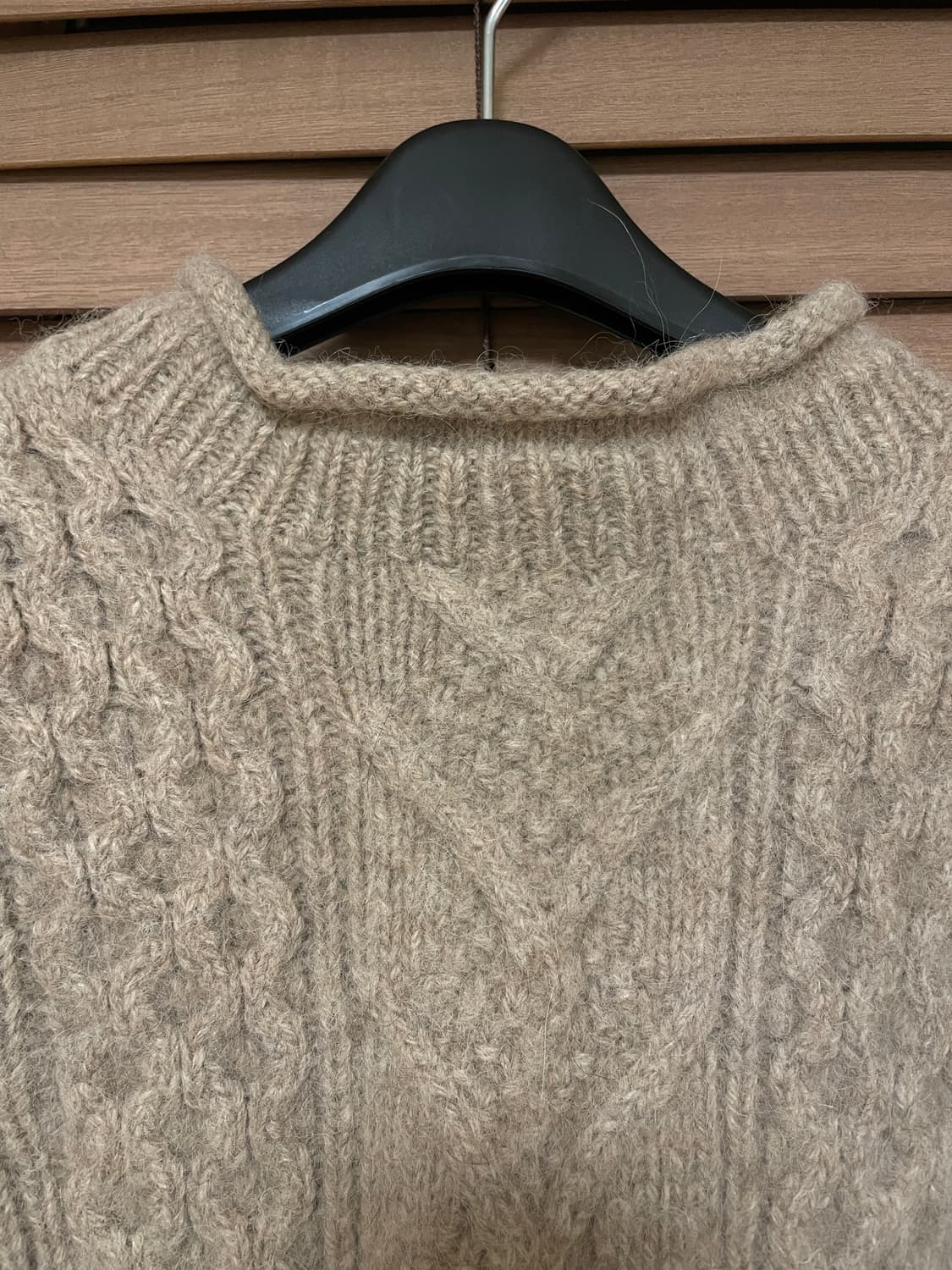 Webb Hand Knit 헤비 울 니트 오트밀 상품이미지2