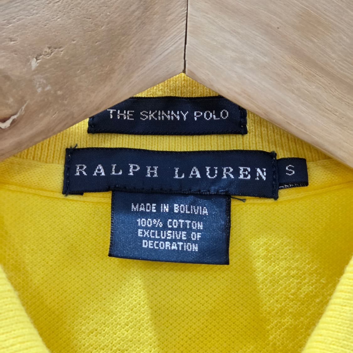 폴로랄프로렌 우먼 피케 카라 반팔티 옐로우 S 상품이미지3
