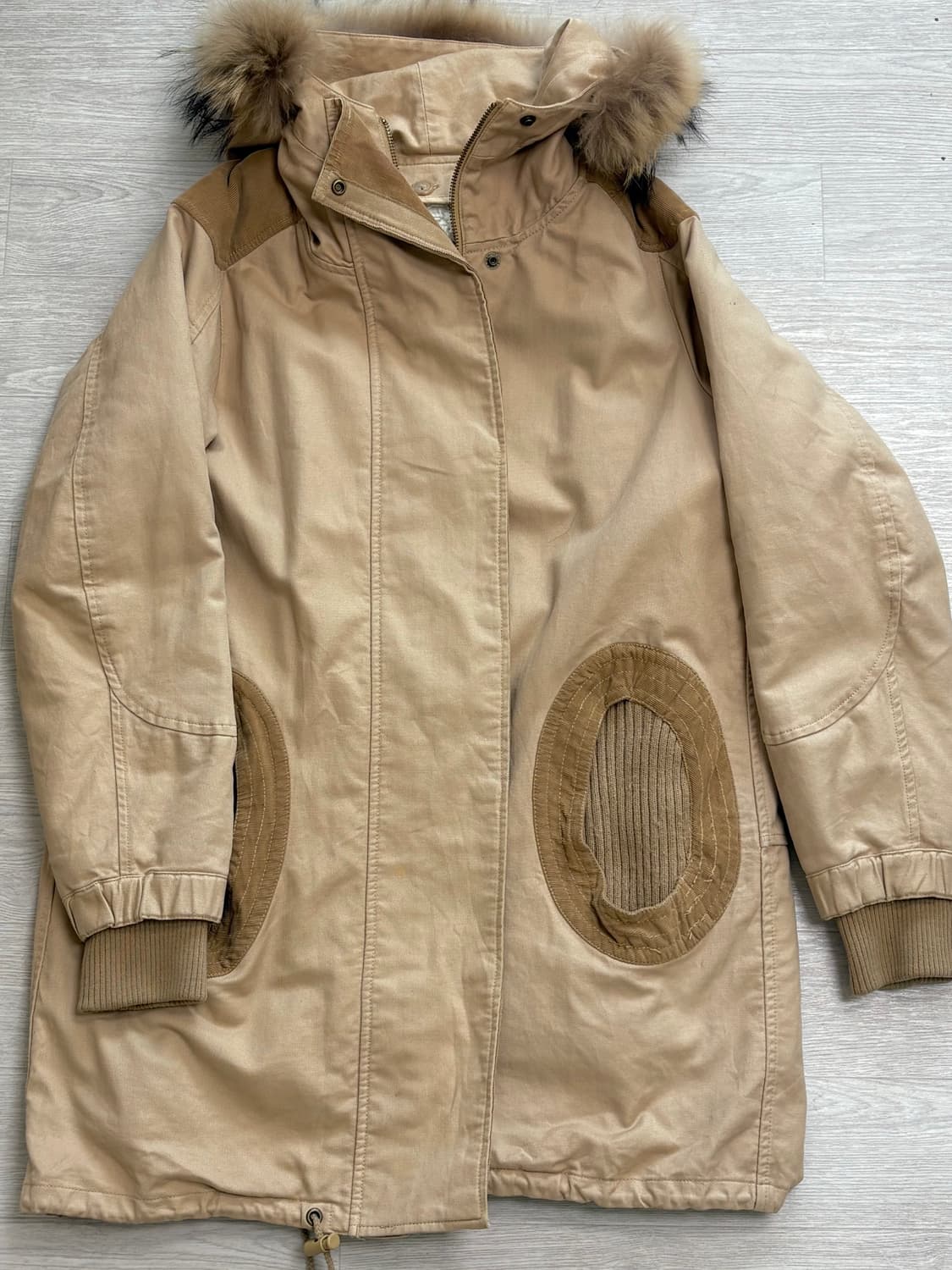 츠모리치사토 일본빈티지 베이지 야상 상품이미지1