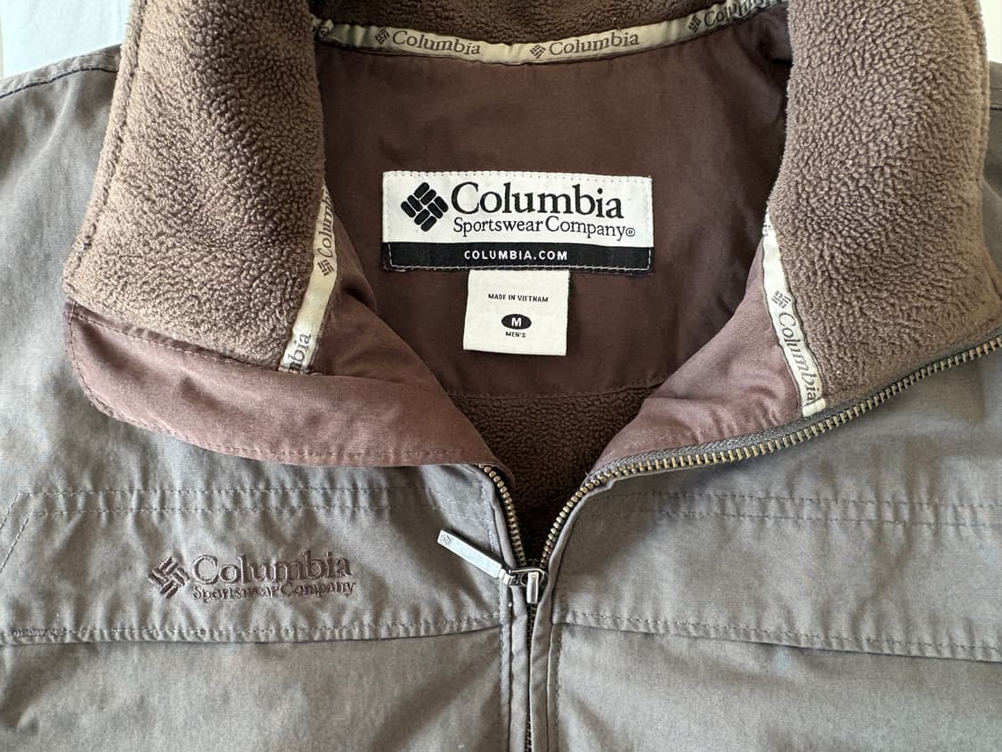 컬럼비아 남성 자켓 M 갈색 안감 후리스 상품이미지5