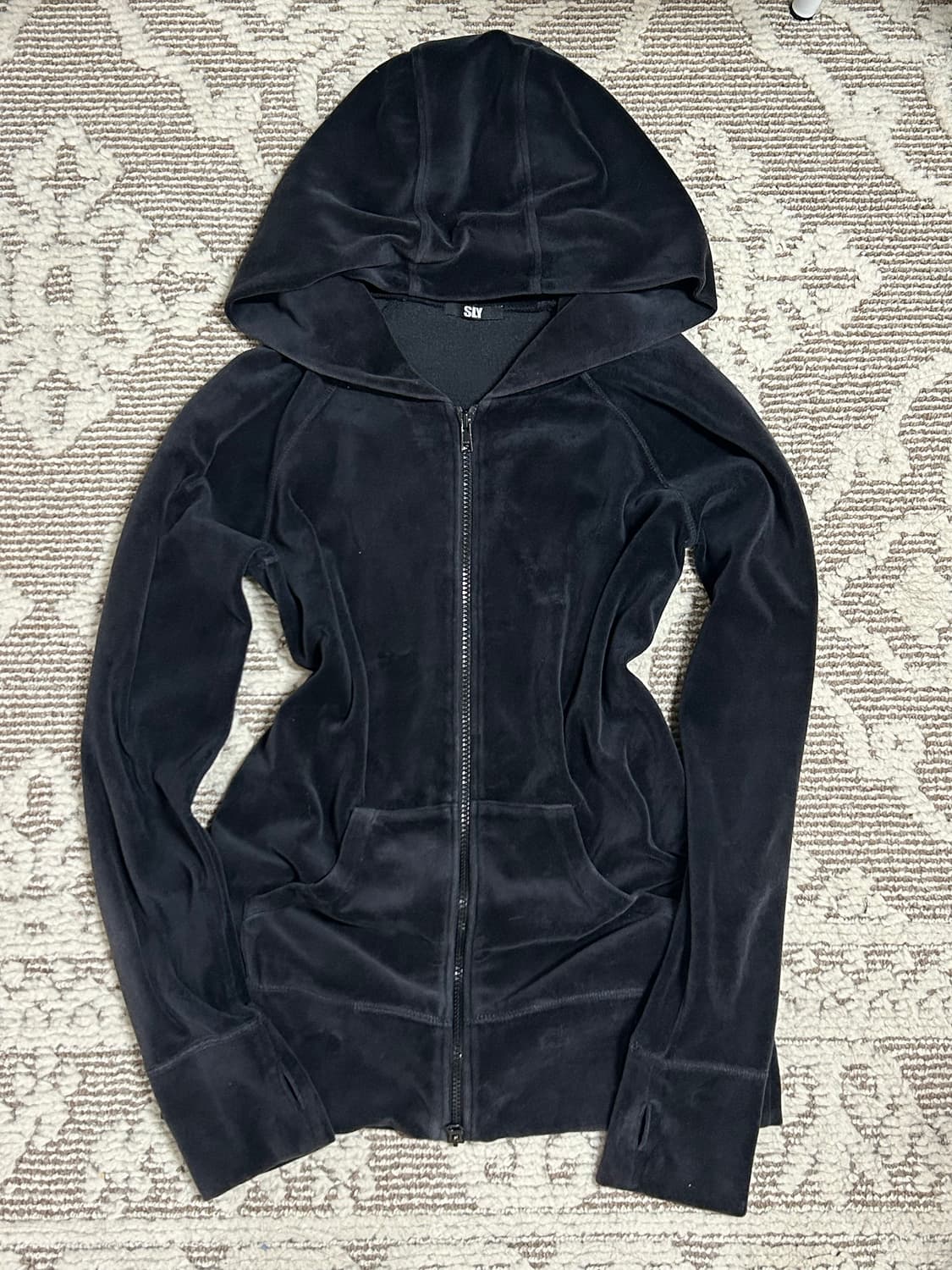 Sly 벨벳 투웨이 후드집업 상품이미지1