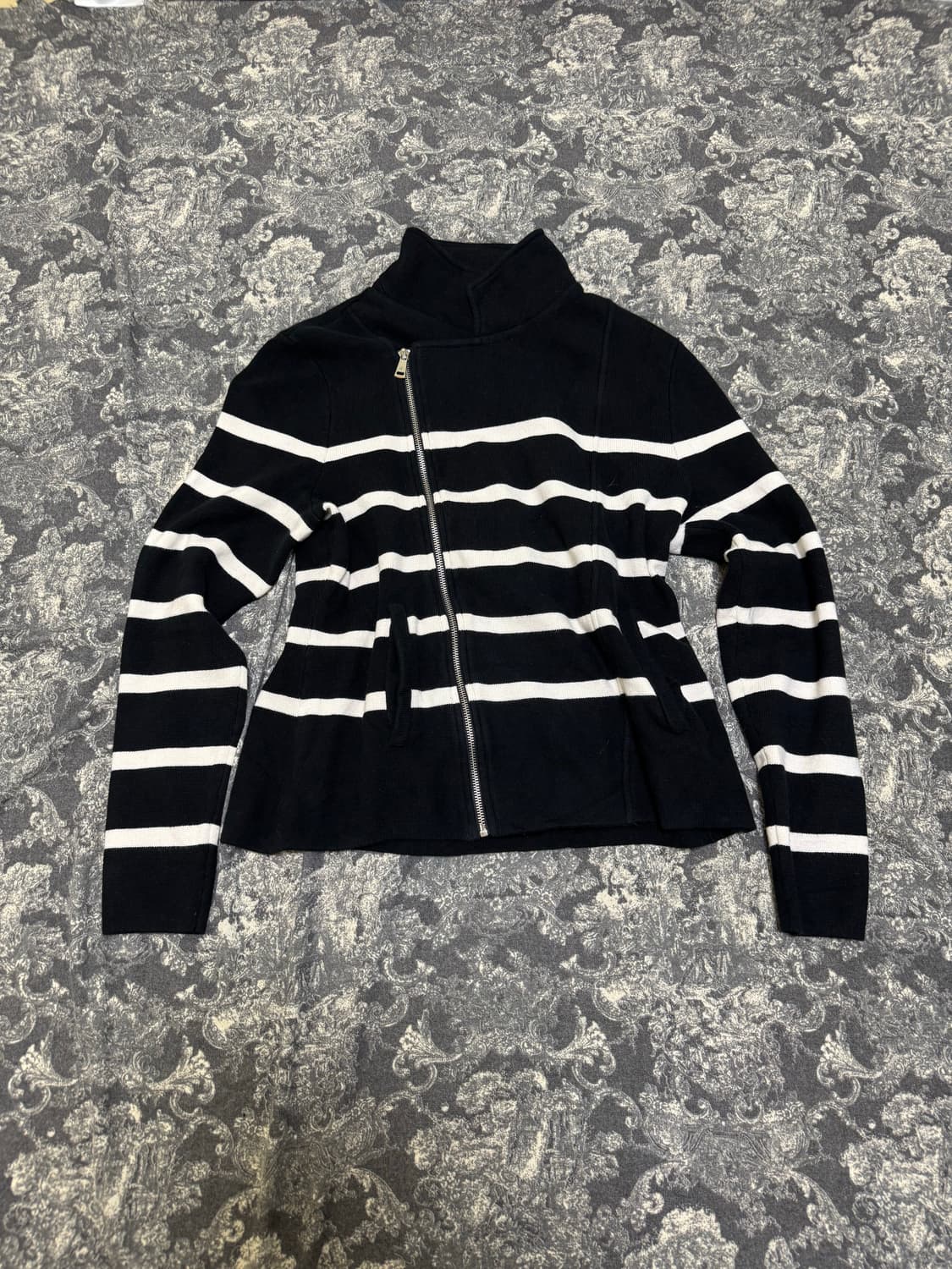  levani jacket stripe zip up sweater 상품이미지2